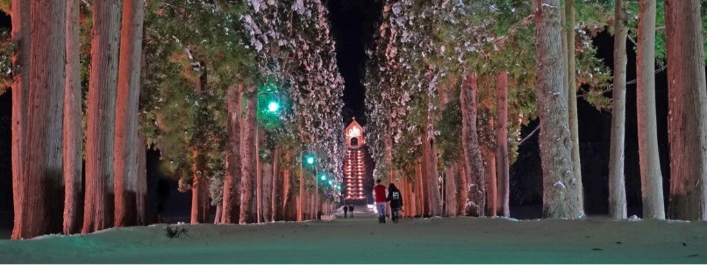 北斗市「北斗光回廊」12月17日開幕、トラピスト通りをキャンドルでライトアップ