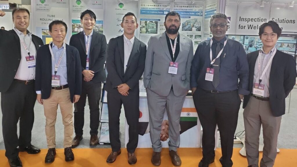 日鉄物産が川副機械製作所とインド展示会に共同出展、約50社が商談に来訪