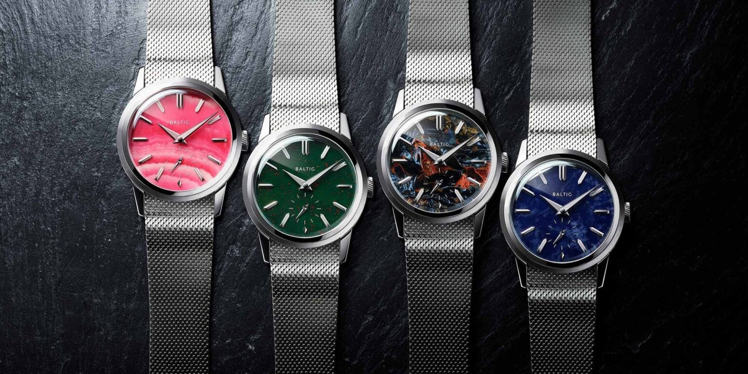 BALTIC、天然石文字盤の新作ドレスウォッチ「Prismic Stone」4型を12月20日発売