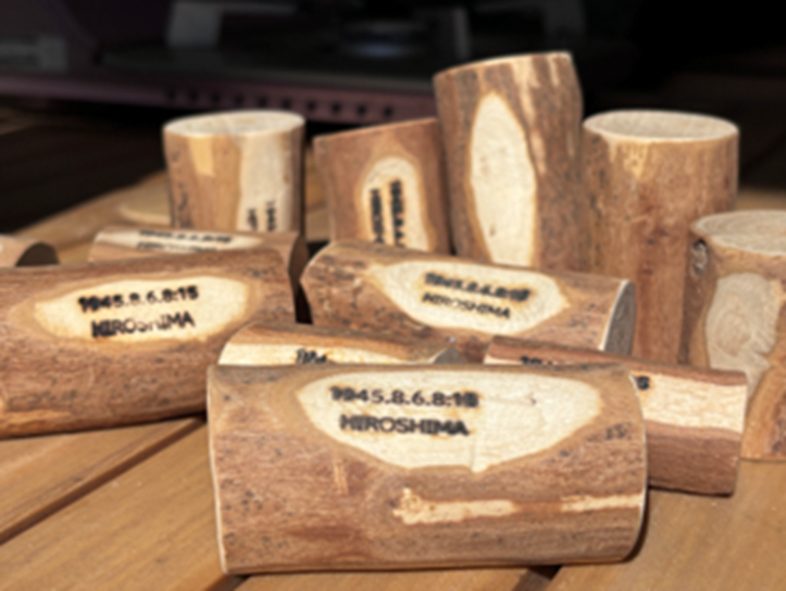 広島国際大学生が被爆クスノキの枝で平和イベント 12月13日に本通商店街で開催