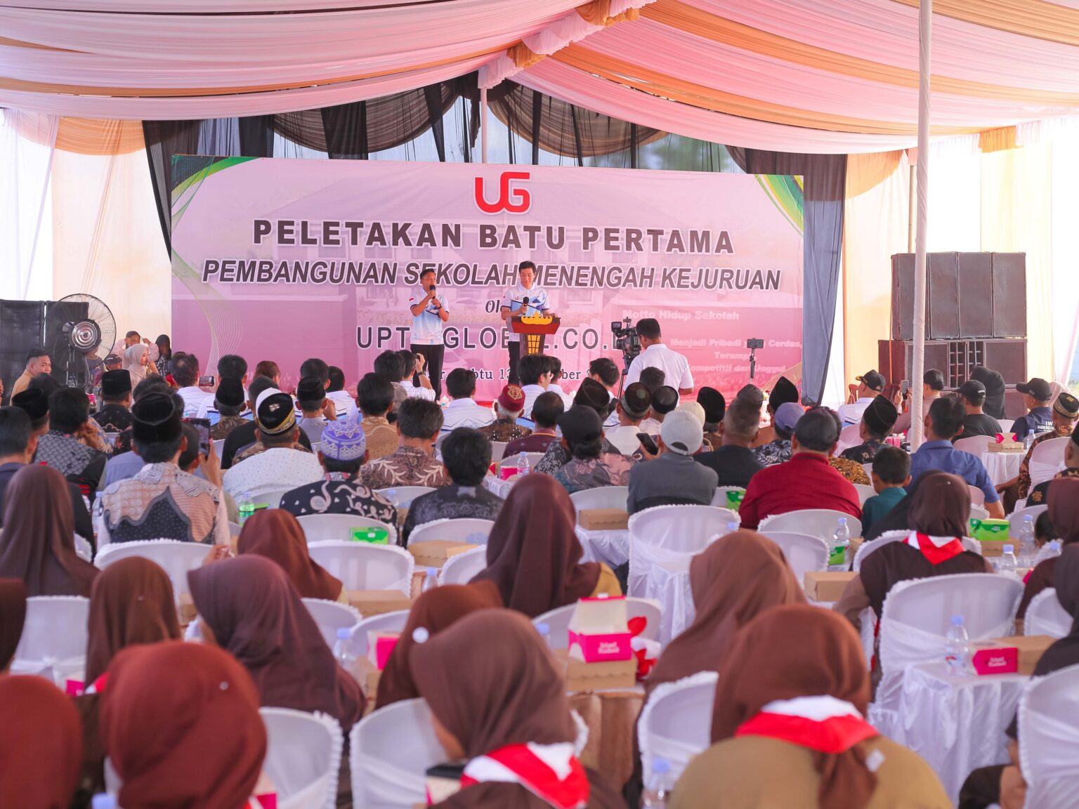 インドネシア・ランプン州に日本語と自動車整備を学ぶ専門高等学校、建設へ地鎮祭に約300人