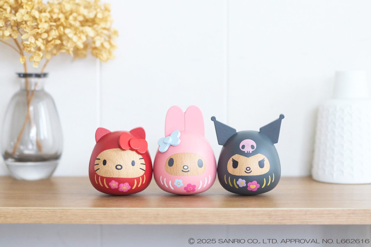 ニチガン、サンリオ木製だるま3種を2026年1月21日に再入荷販売へ 各2,200円