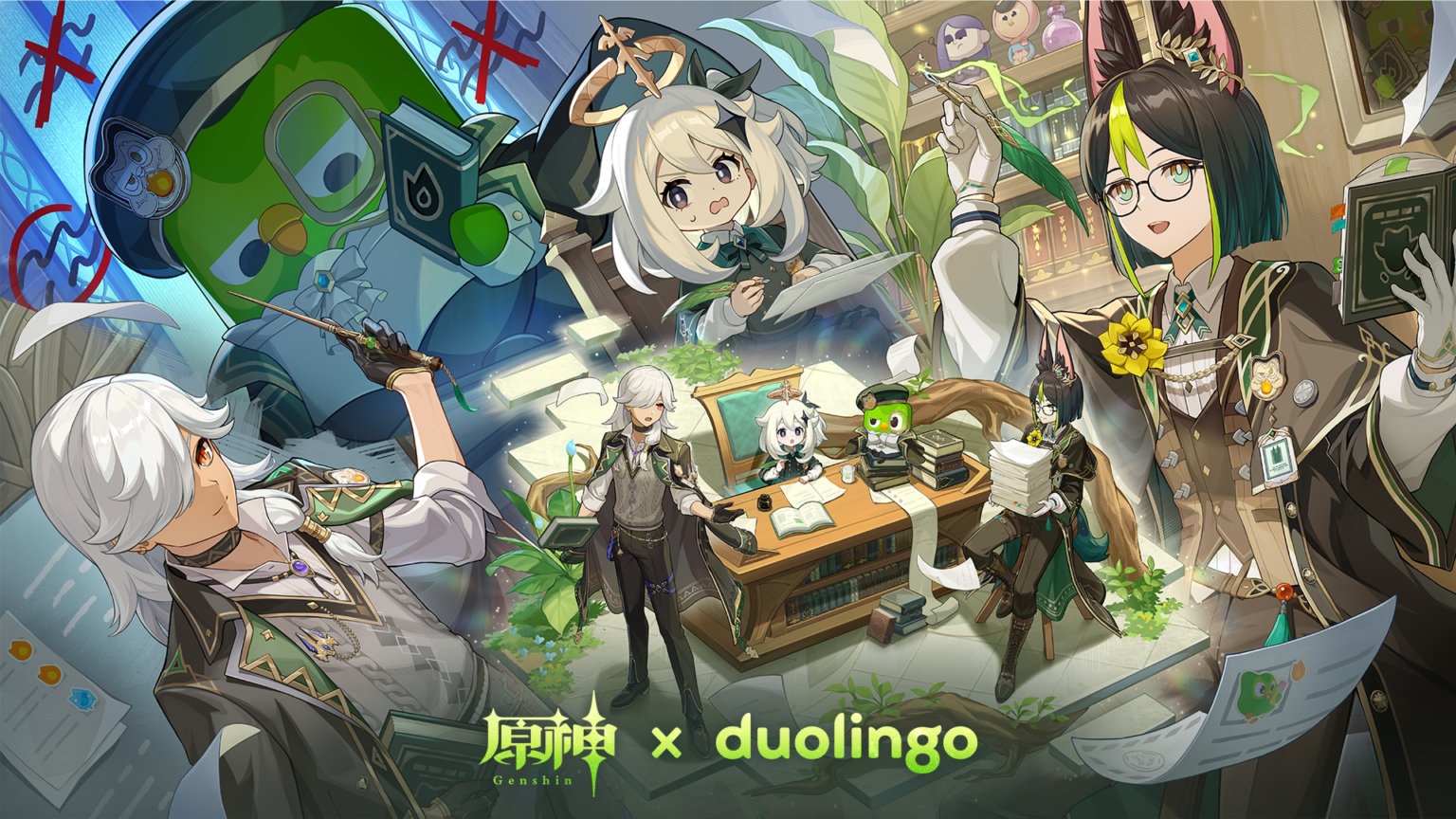 『原神』とDuolingoが初コラボ 3日連続学習でゲーム内限定アイテムを配布
