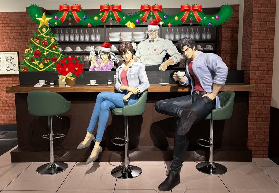 上野の森美術館「シティーハンター大原画展」喫茶キャッツアイが12/24・25限定でクリスマス装飾、入場特典も各日1000人