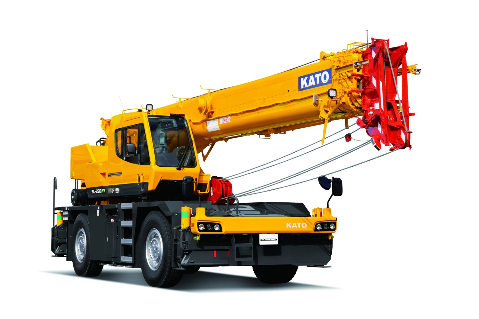 加藤製作所、25トン級次世代クレーン「SL-250RV」発売 燃費5%改善と安全機能強化