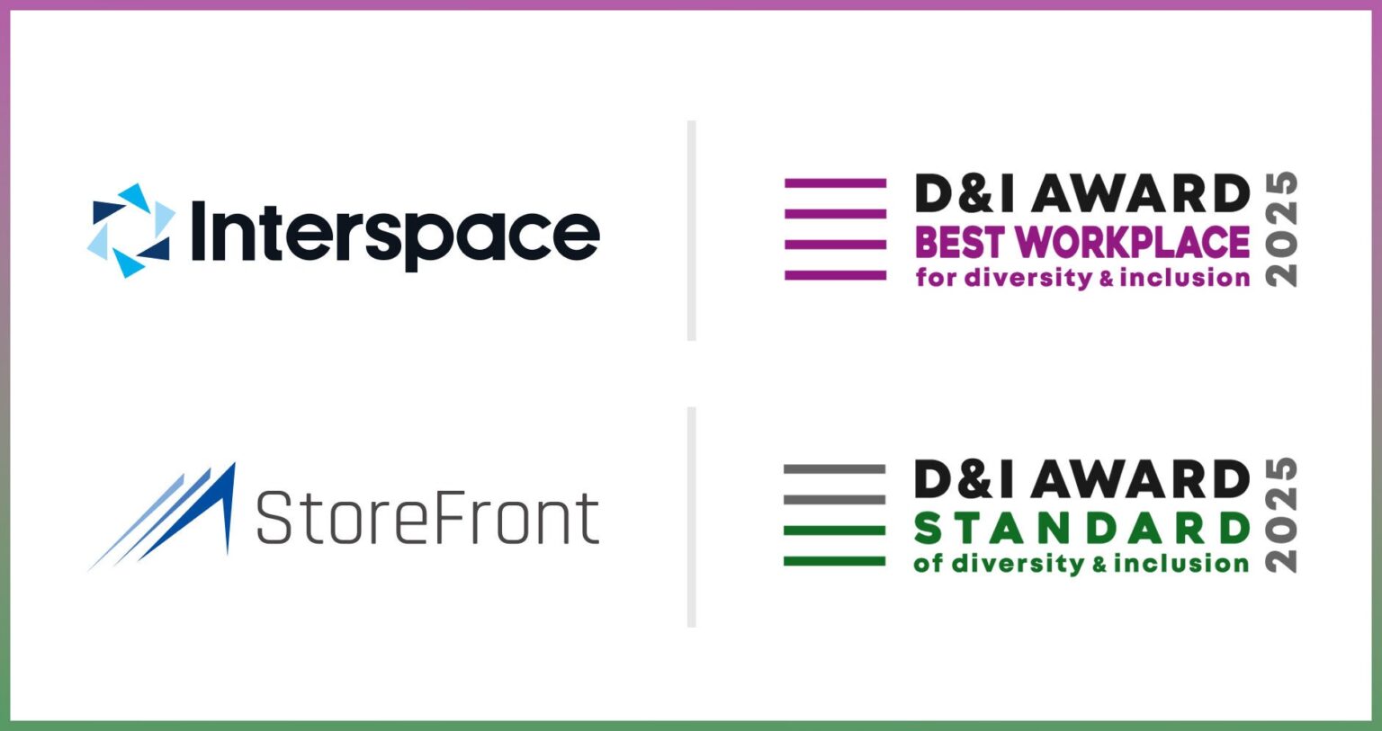 インタースペース、「D&I AWARD 2025」で3年連続最高位 グループのストアフロントも初認定