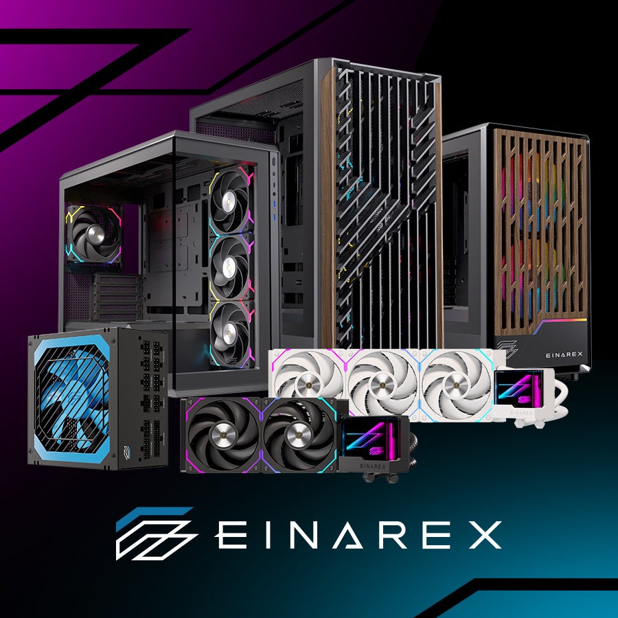 初心者向け自作PCブランド「EINAREX」が13製品投入、PCケースは1.3万円から