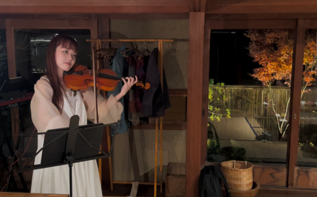 淡路島の古民家料理宿「海里」で地産料理とヴァイオリン共演、11月30日に12人限定イベント
