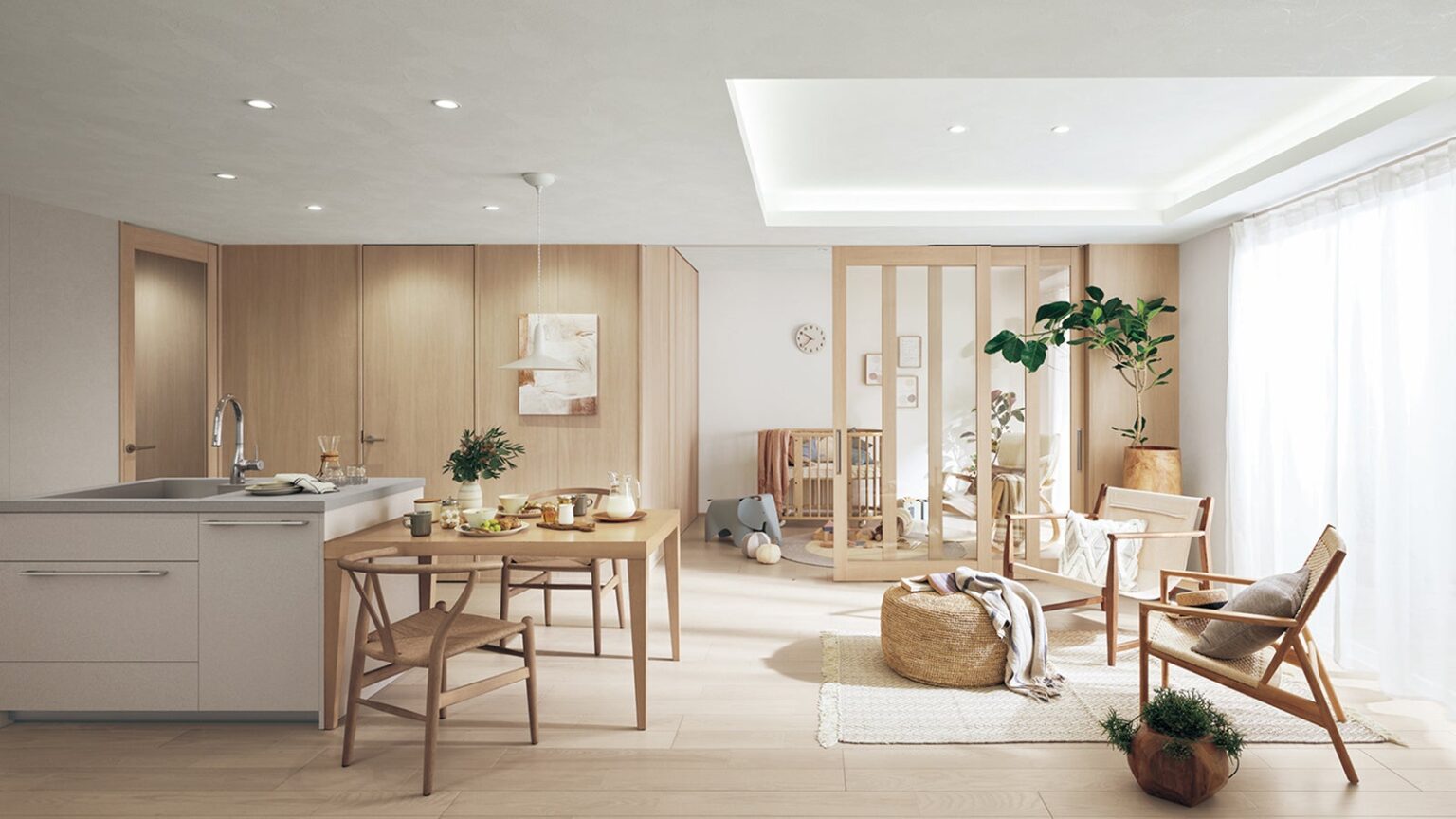 パナソニック、インテリア建材「NEWベリティス」2026年4月受注開始へ 広く見せる色柄とハイドア拡充