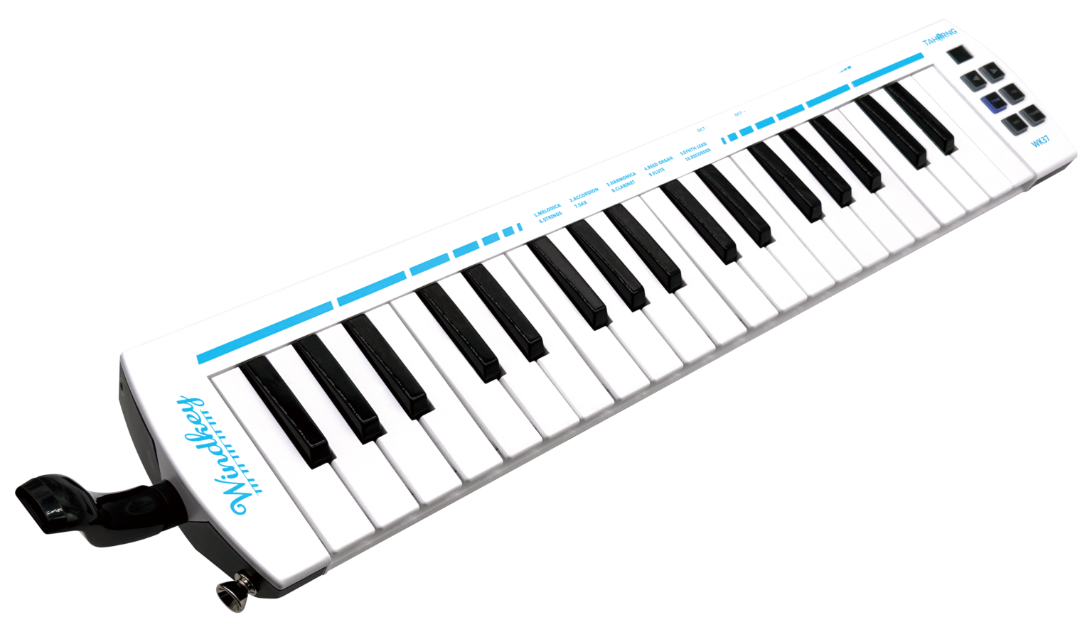 ヘッドホン練習もできる電子鍵盤ハーモニカ「WINDKEY WK37」12月19日発売、10音色とUSB-MIDI搭載