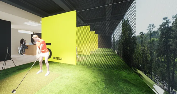 京都南IC近くにインドアゴルフ「Masters」2026年3月開業へ、9打席と3種シミュレーター導入