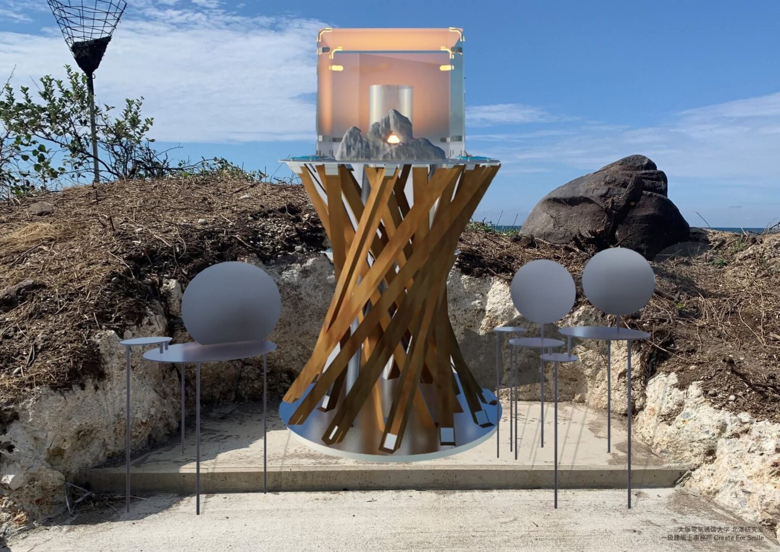 輪島・曽々木海岸に「希望の灯り」ガス灯設置へ、2月1日に点灯式