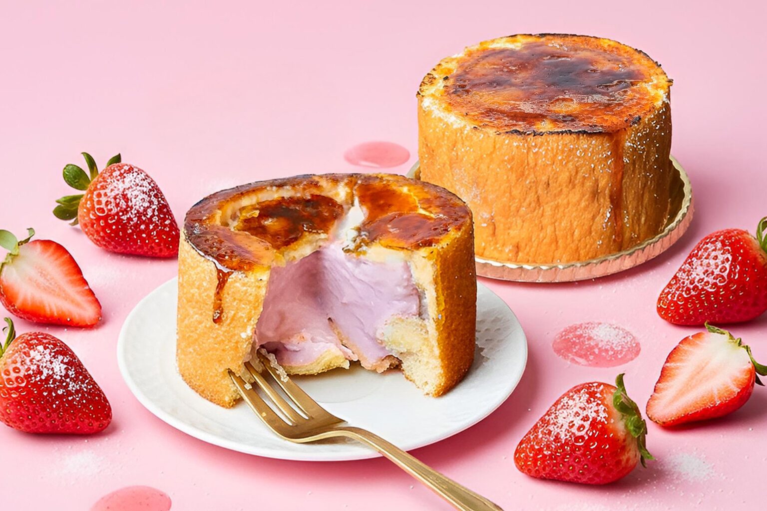 お菓子のたいよう、冬限定「ブリュレバウム」苺カスタードを1月24日だけ販売