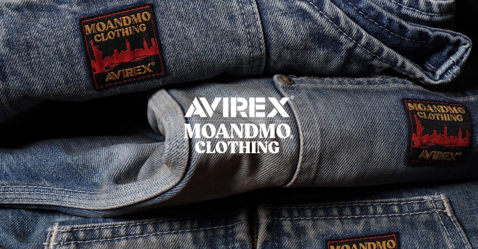 AVIREX×MOANDMO®CLOTHING、コラボ第2弾デニムを1月31日発売