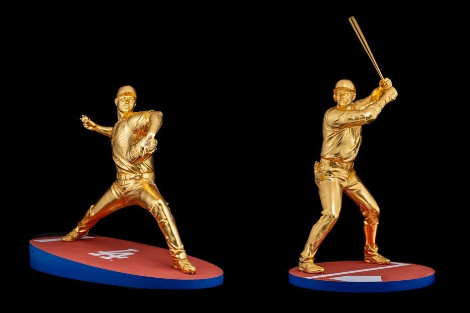 新宿高島屋で「大黄金展」開催、大谷翔平の等身大黄金像2体を初の同時展示