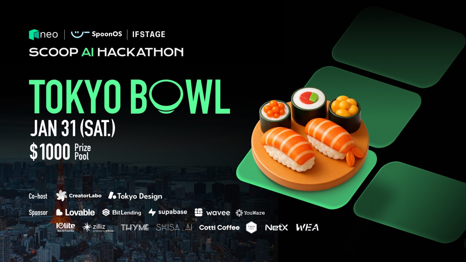 AI×Web3のオフラインハッカソン、渋谷で初開催へ 賞金総額1,000USDT