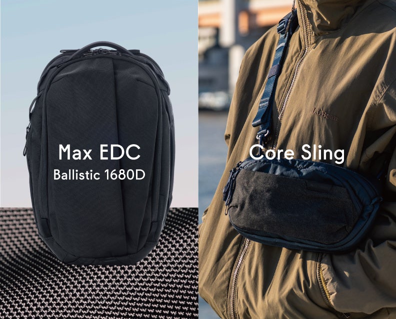 ABLE CARRY新作、26L「Max EDC」新素材モデルと初スリング2種を1月28日発売