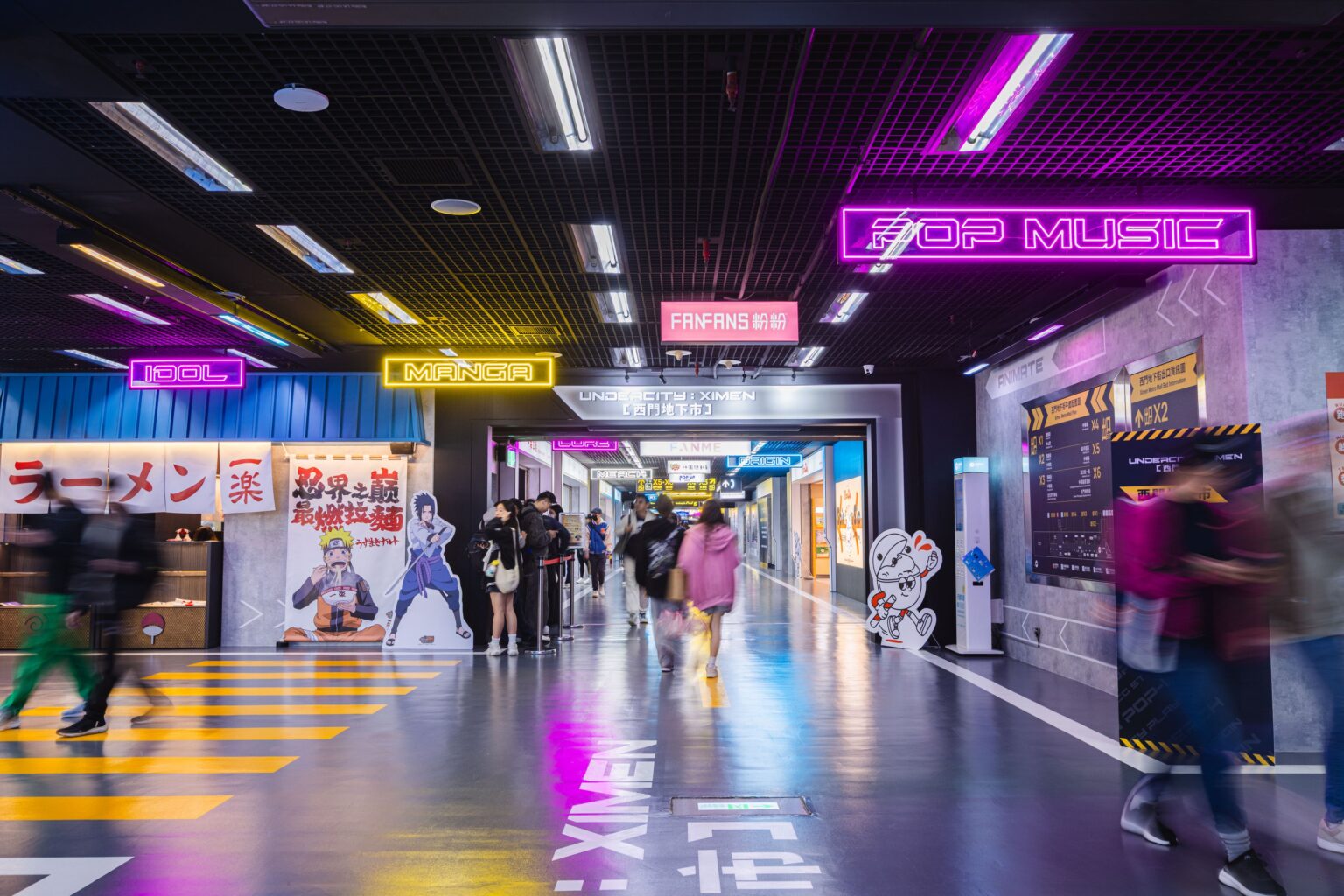 台北・西門駅直結の没入型商業施設「西門地下市」開業、日本アニメIPのアジア展開拠点に