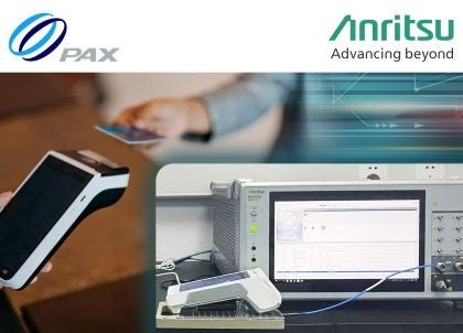 PAX社、決済端末の無線認証試験を社内で前倒し アンリツMD8475Bを導入