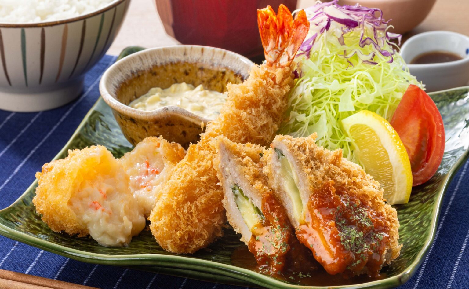 大戸屋、ミックスフライ「福アゲ三昧定食」を1月8日から3万食限定販売 アプリで390円引きも