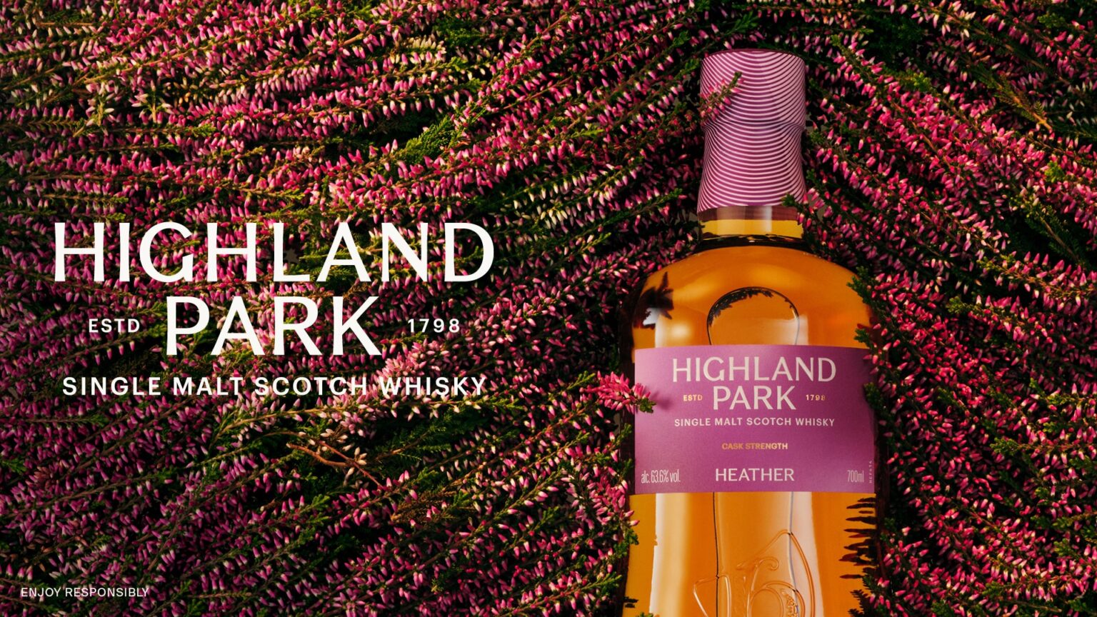 ハイランドパーク、加水なし63.6%の限定シングルモルト「カスクストレングス:ヘザー」2月9日発売