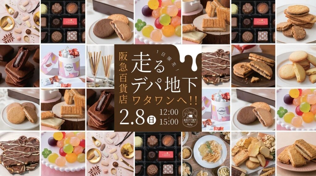 阪急百貨店の人気スイーツ、WHATAWONで2月8日限定販売 “走るデパ地下”を岸和田で実施