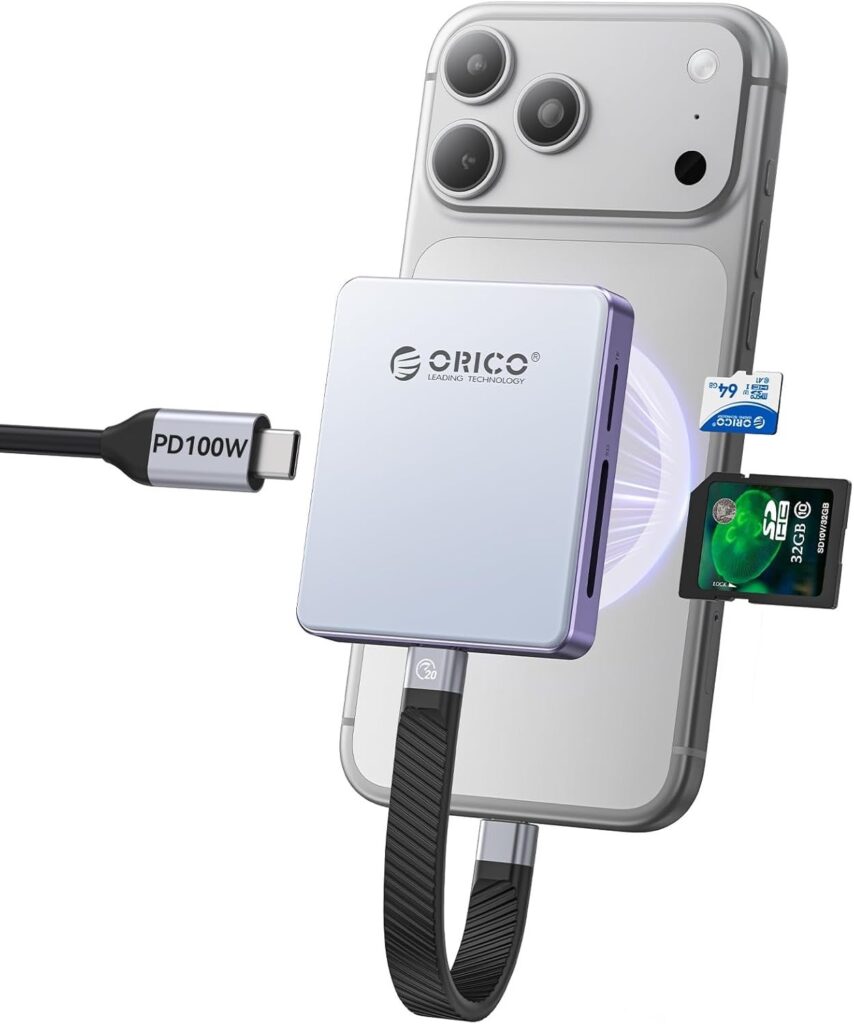 ORICO、磁気吸着式「5 in 1」カードリーダー兼M.2 NVMe SSDケースを3,119円で期間限定販売 10Gbps・PD100W対応