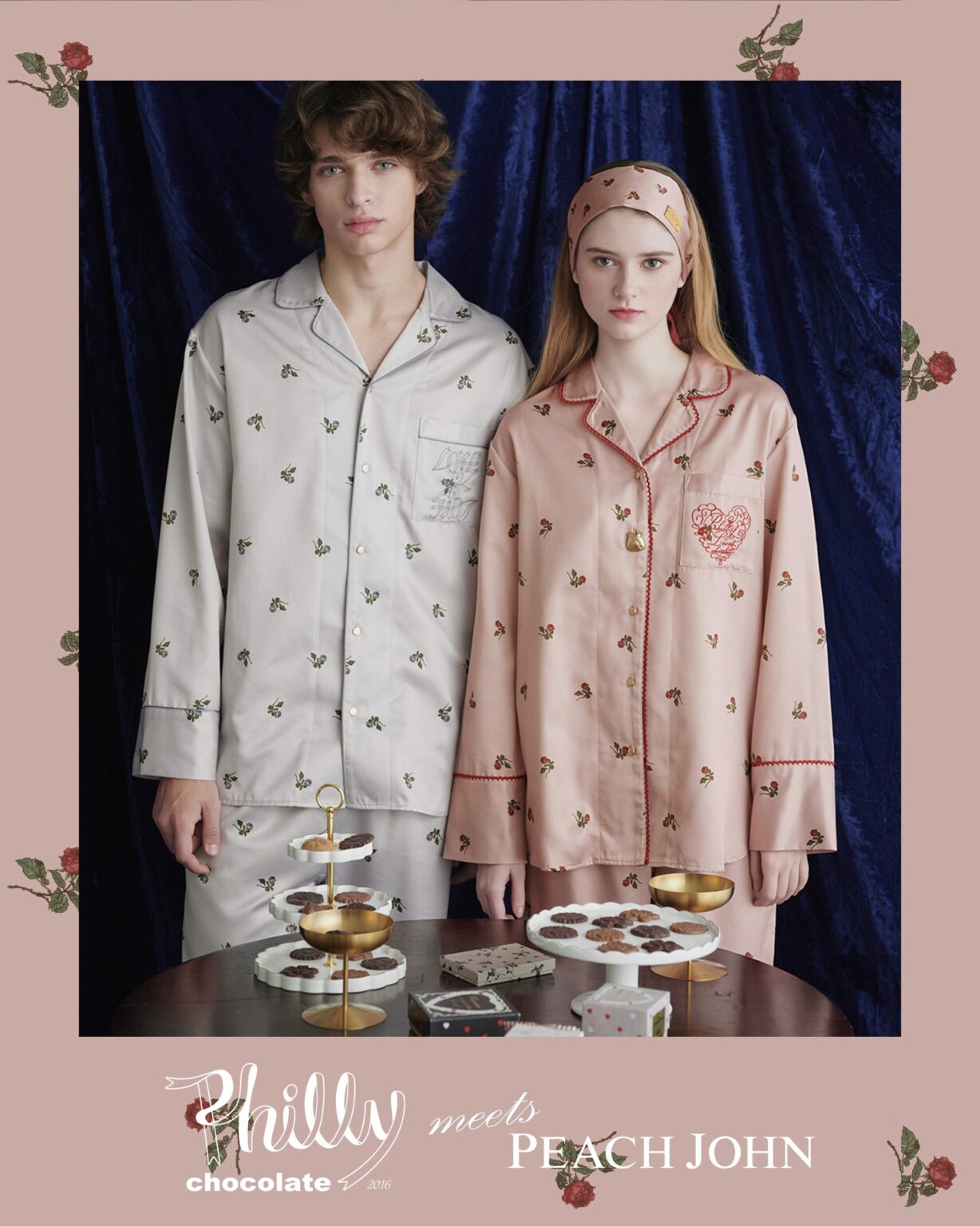 PEACH JOHN、Philly chocolateとコラボ ルームウェア3型・雑貨2型を1月14日発売