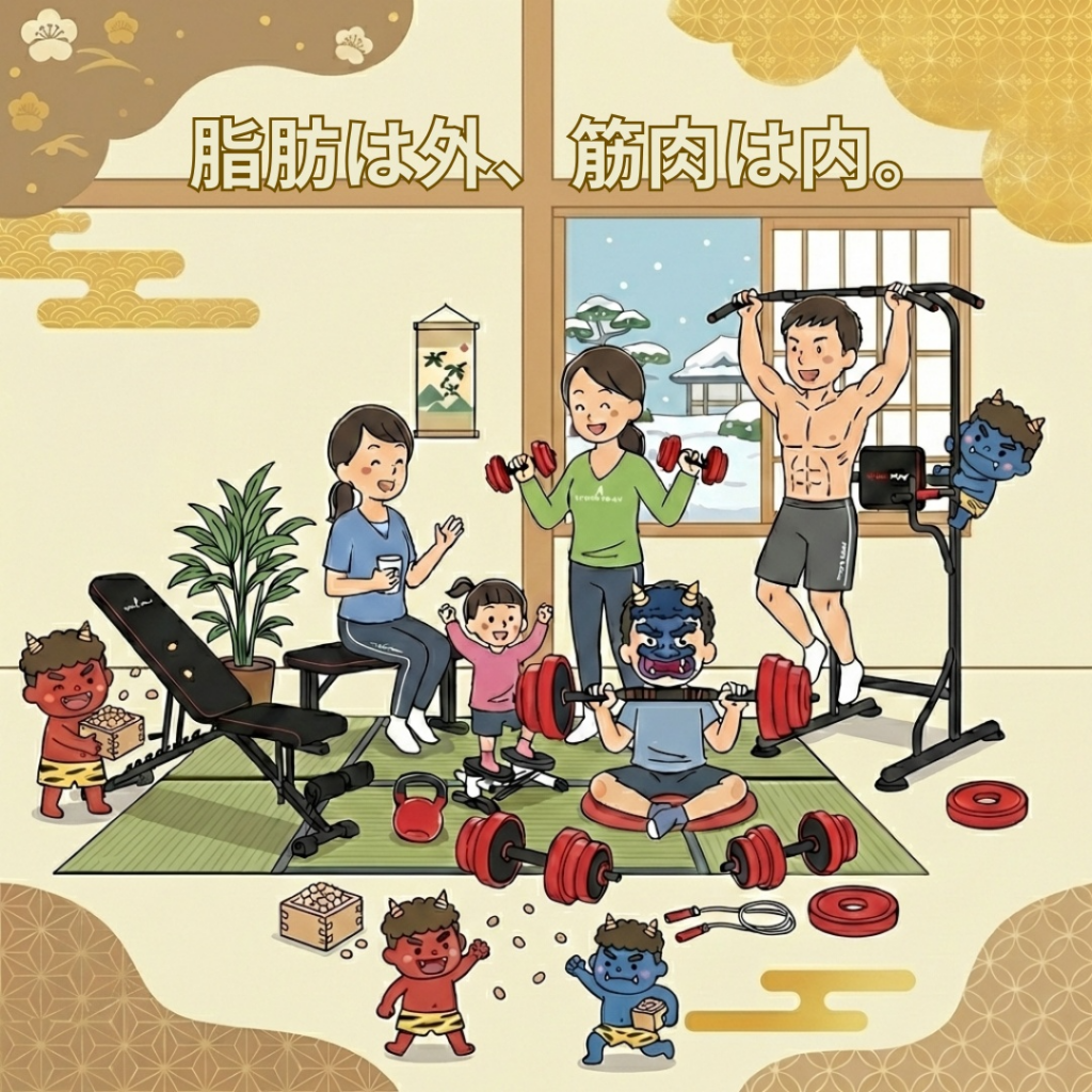 節分に「運動不足の鬼」退治 PYKES PEAKが家ナカ筋トレ特集、Amazonセールも案内