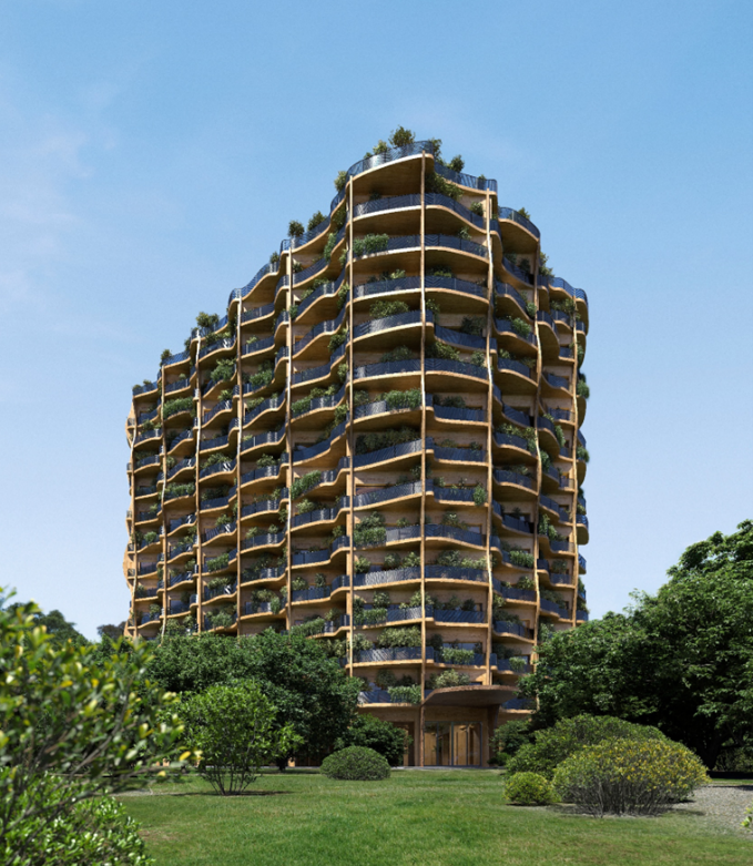 三井不動産レジデンシャル、CES2026で未来の街構想を公開 建築時CO2約40%減の14階建てモデルも提示