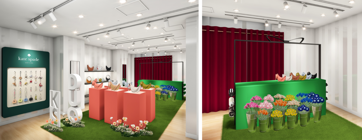 ケイト・スペード、銀座で女性史月間イベント第3回 来場で黄色ミニモールフラワー、3.3万円購入で花束体験も