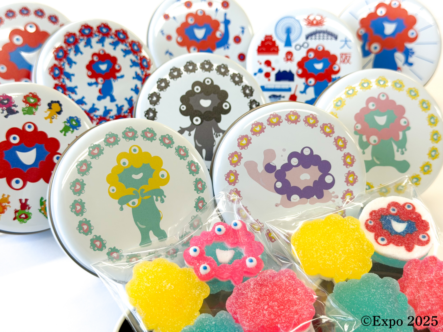 ミャクミャクゼリー缶、パステル新柄3色追加で全10柄に 2月18日発売