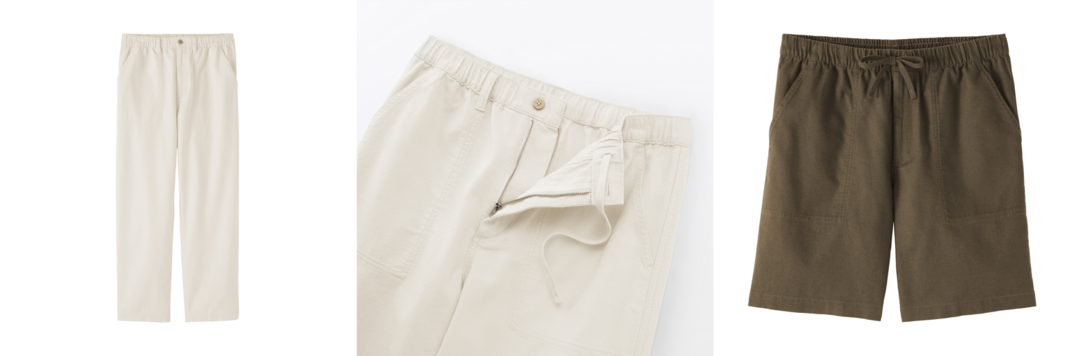無印良品、ジュート約30%の紳士パンツ2型を新発売 13店舗とネットで順次展開