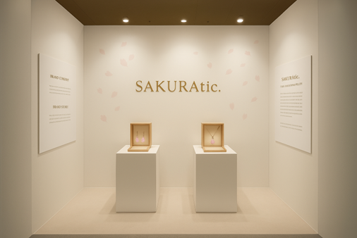 桜花びら素材のジュエリー「SAKURAtic.」東京ギフト・ショー春2026に出展、インバウンド市場へ