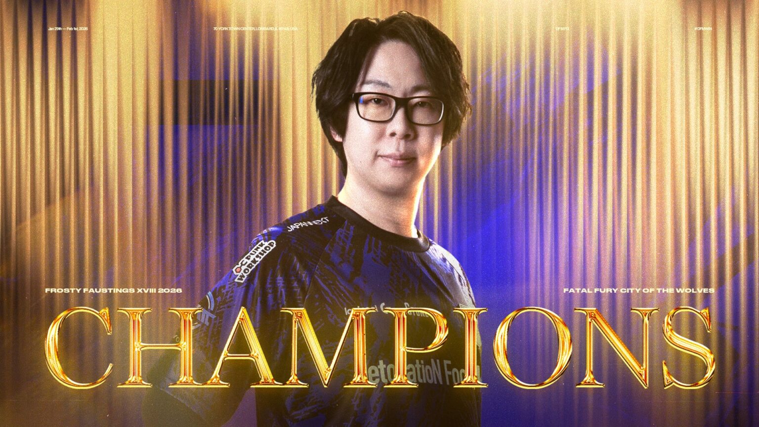 GO1選手が米「Frosty Faustings XVIII 2026」餓狼伝説CotW部門で優勝、ツアーポイント4,000で首位