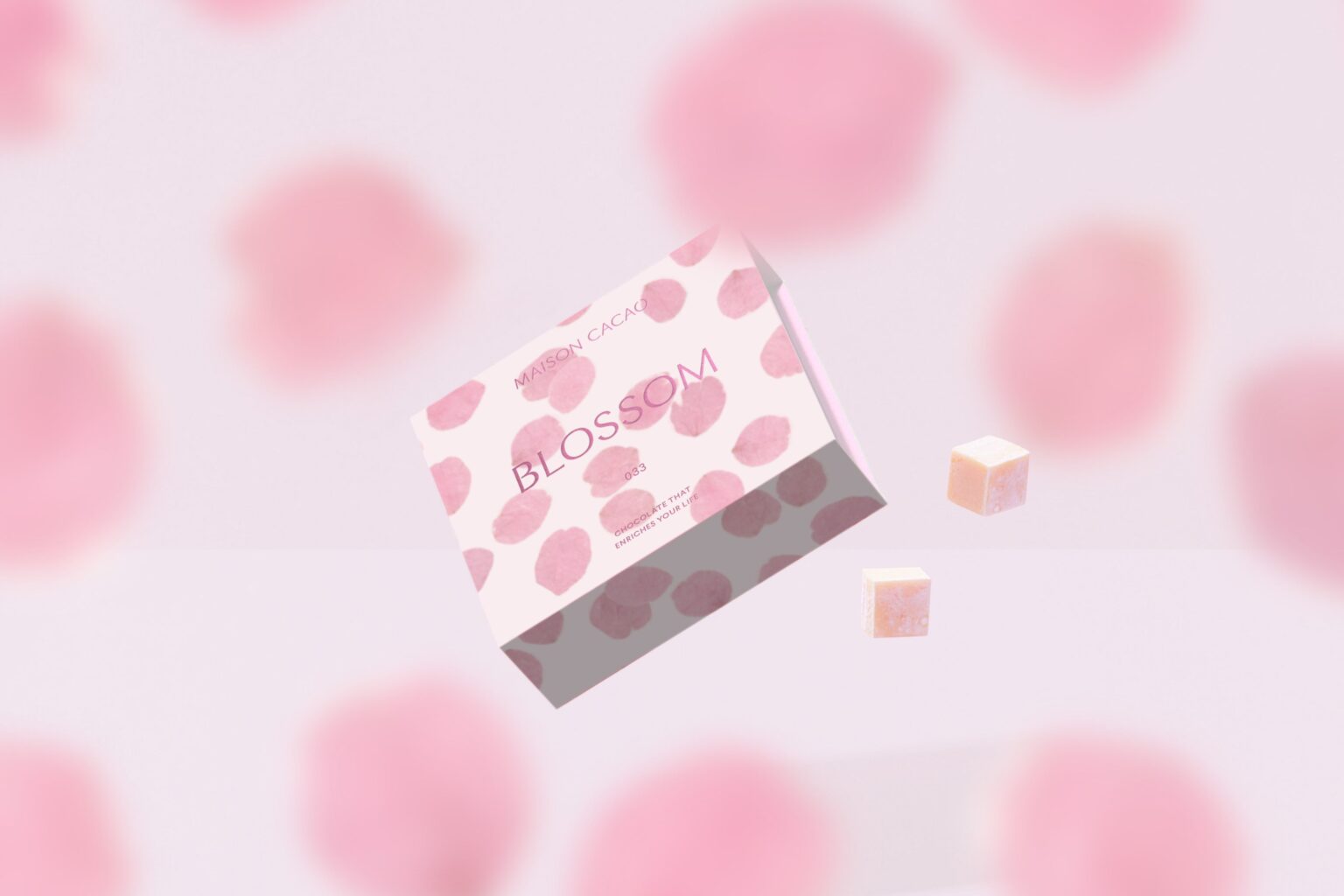 メゾンカカオ、桃の節句向け限定「BLOSSOM」生チョコを2月25日〜3月3日販売