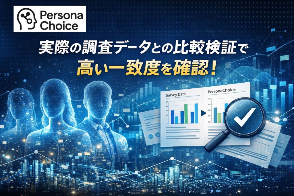 Dotify、AIリサーチ「PersonaChoice」検証レポート公開 実調査と一致率80〜90%以上