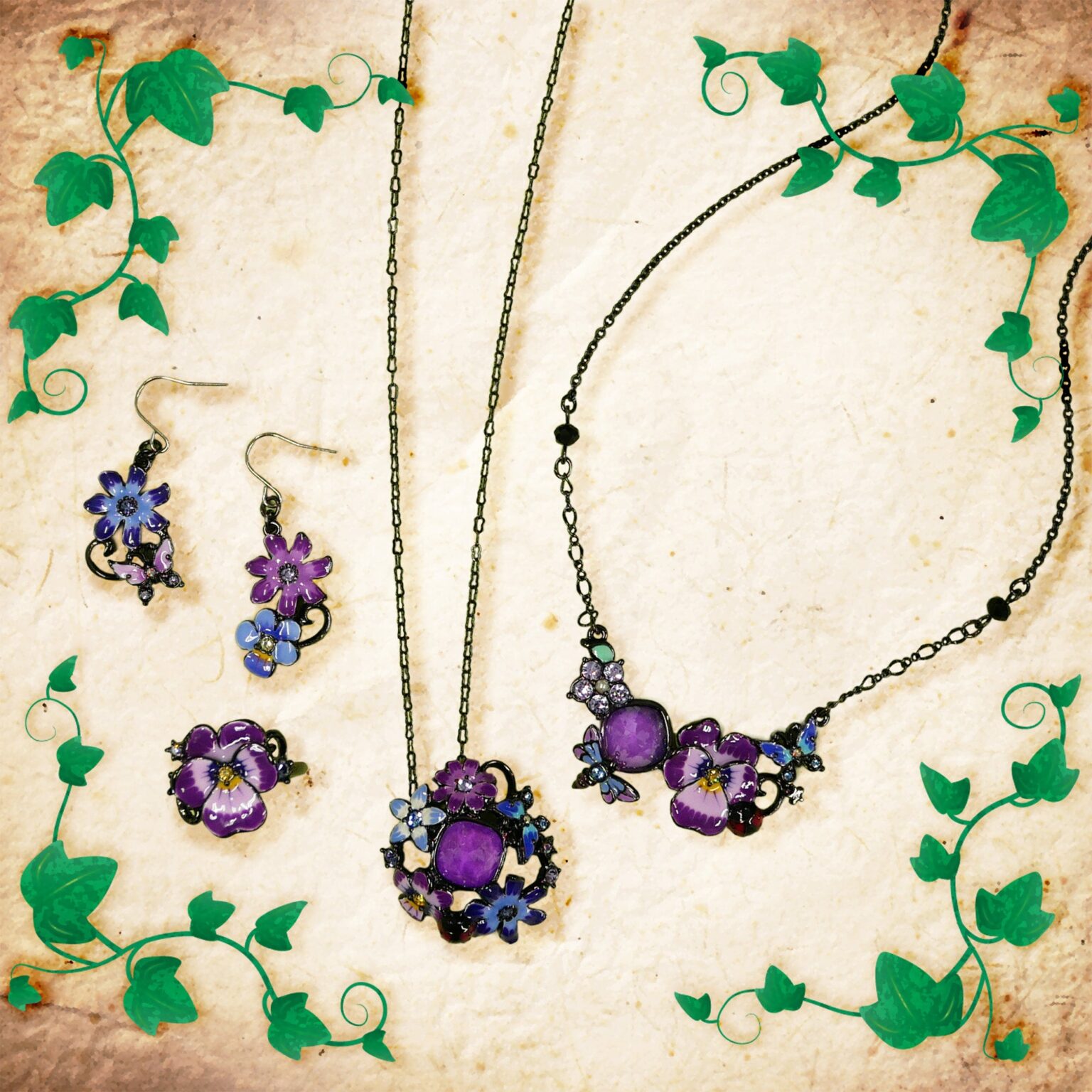 ANNA SUIアクセサリー「シークレットガーデン」新作、2月19日頃から発売 ピアス1万7600円など