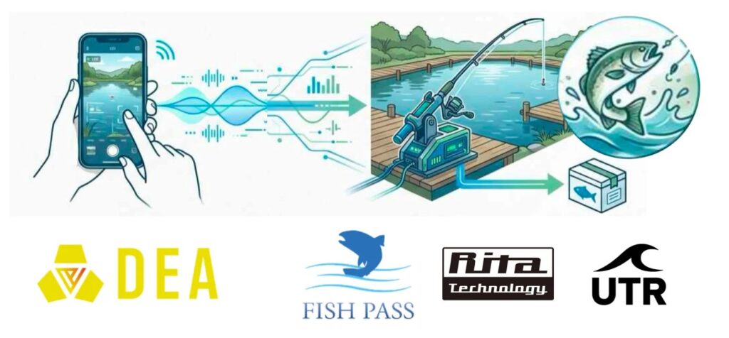 スマホで川の釣りを遠隔体験、Rita Technologyが3社と「遠隔釣り堀」始動