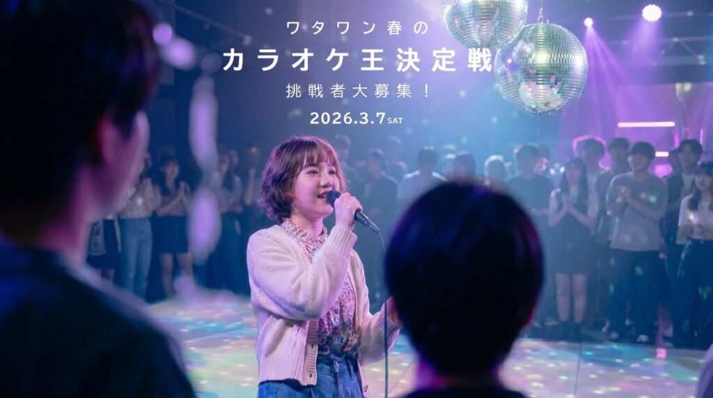 WHATAWONで「春のカラオケ王決定戦2026」開催、優勝賞金3万円で予選・決勝