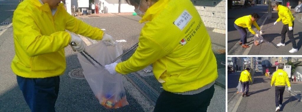 オープンハウス関西支社、高槻市野見町周辺の公共エリア清掃をB型事業所へ年間委託