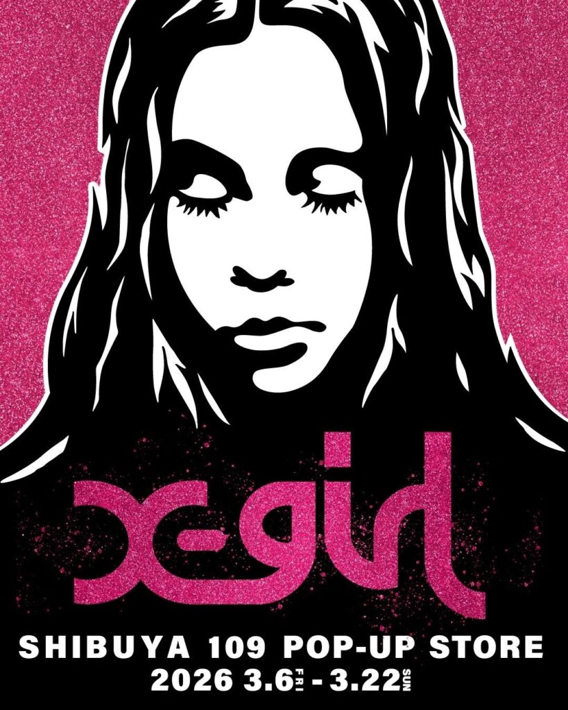 X-girl、SHIBUYA109で3月6日から期間限定ポップアップ 限定トート5500円と日替わりフィギュア3850円