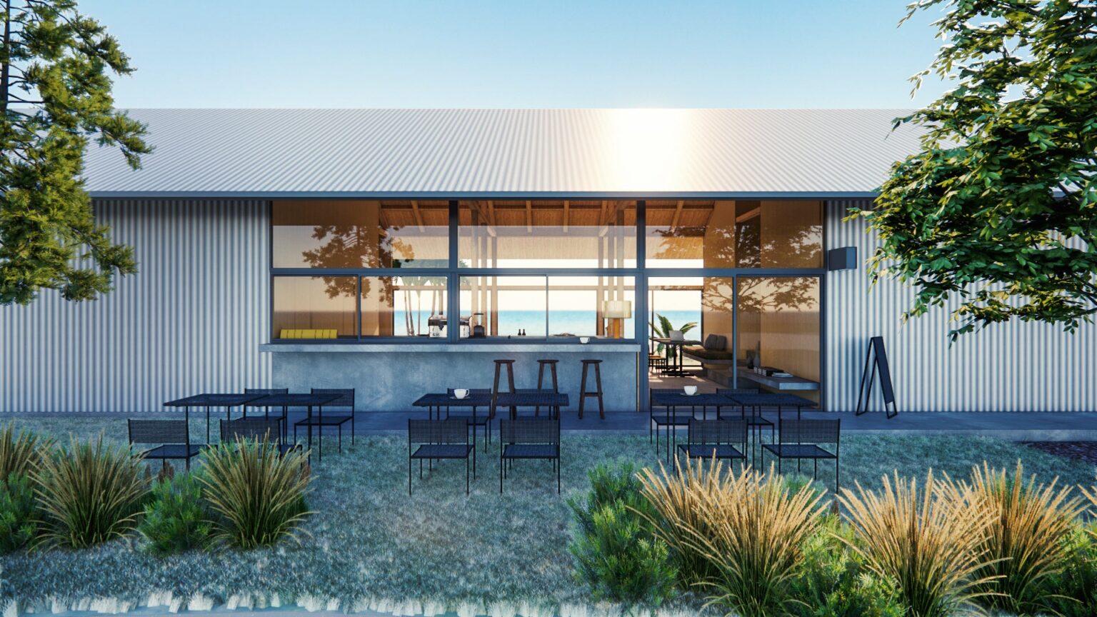 御宿・岩和田海岸を望むカフェ「DEAR MOM」4月3日開業、屋内20席で毎日8〜17時営業