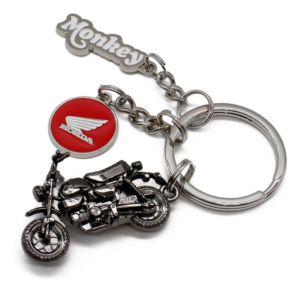 Honda Monkey再現の3Dキーチェーン黒モデル、1000個限定で大阪モーターサイクルショー2026に登場