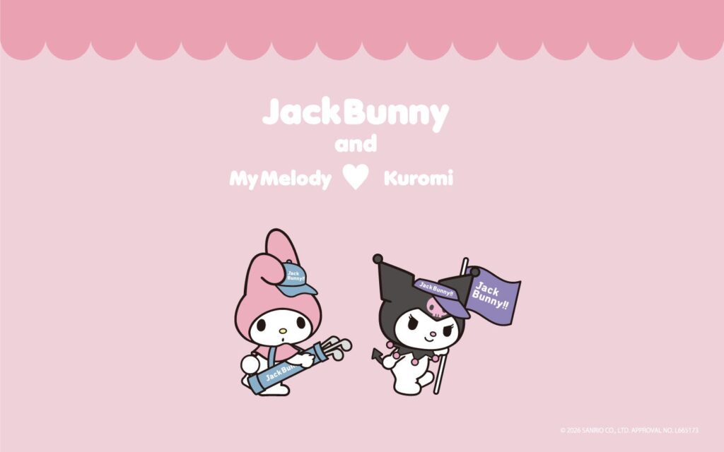 Jack Bunny!!がマイメロディ&クロミと初コラボ、4月3日発売 ゴルフ描き起こしデザインで展開