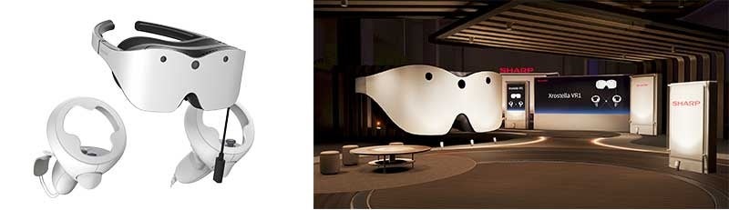 シャープ、約198gのVRグラス「Xrostella VR1」支援募集開始 VRChatに仮想ショールームも開設