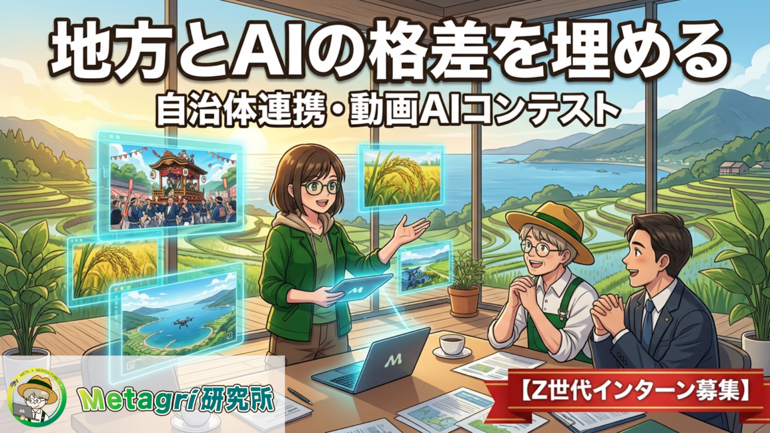 Metagri研究所、自治体連携のAI動画コンテスト運営を担うZ世代インターン募集