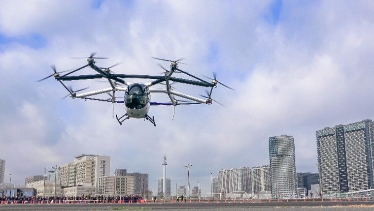 東京ビッグサイトで空飛ぶクルマ実証、5日間で1500人超が見学 顔認証チェックインも検証