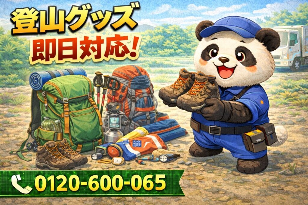 狭山市で登山用品を含む不用品回収が3月限定1,000円引き、まるっと本舗が全域対応