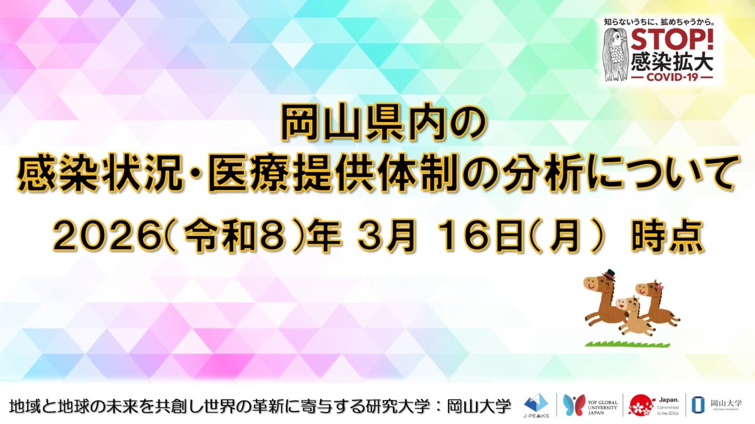 岡山大学、岡山県の感染状況と医療提供体制を1枚で分析 COVID-19は定点0.56人、インフルは17.36人